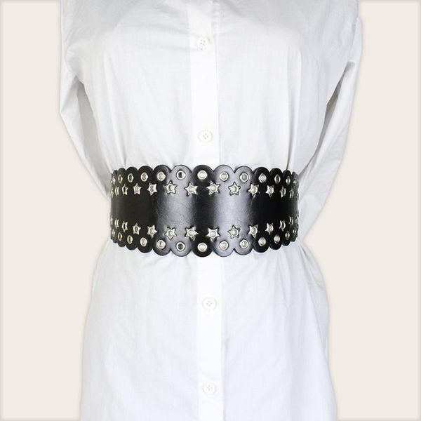 

belts fashion women's black pu elastic belt decorative dress, Black;brown