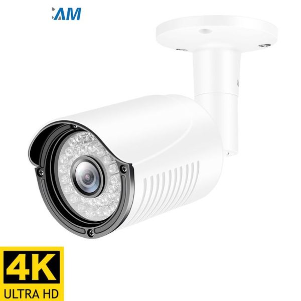

camera outdoor poe h.265 onvif white metal cctv night vision ir 4mp video surveillance cameras ip