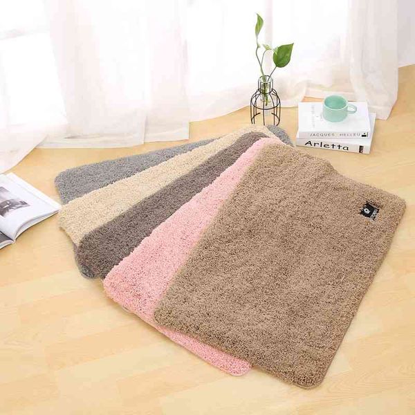 

carpet floor bathroom absorbent door solid color lovely girl bedside mat