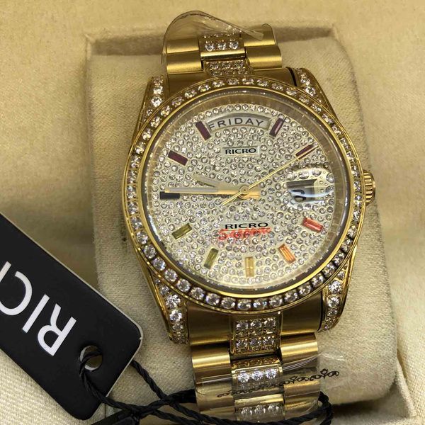 

2021 men's and women's watch, master design, gypsophila, luxurious color, stainless steel, sapphire glass, side diamonds on the st, Slivery;brown