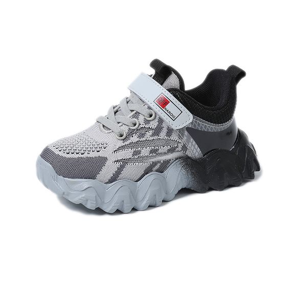 

2021 Spring Autumn Children Sneakers Boys Shoes Breathable High Quality Sports Shoes For Boys Casual Kids Shoes Chaussure Enfant, Gray