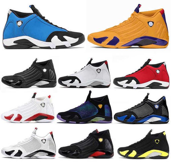 

14 14s gym blue red mens basketball shoes sneakers spm candy cane hyper royal chameleon white bred thunder university gold desert sand men
