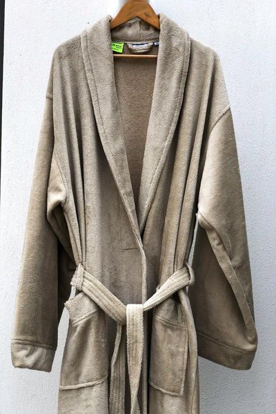 

towel ardora curling family bathrobe set brown cream 472215