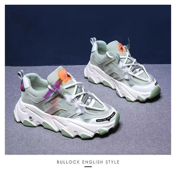 

dress shoes daveshoes 2021 leather fashion style spring women's platform sneakers women chunky trainers ladies footwear, Black