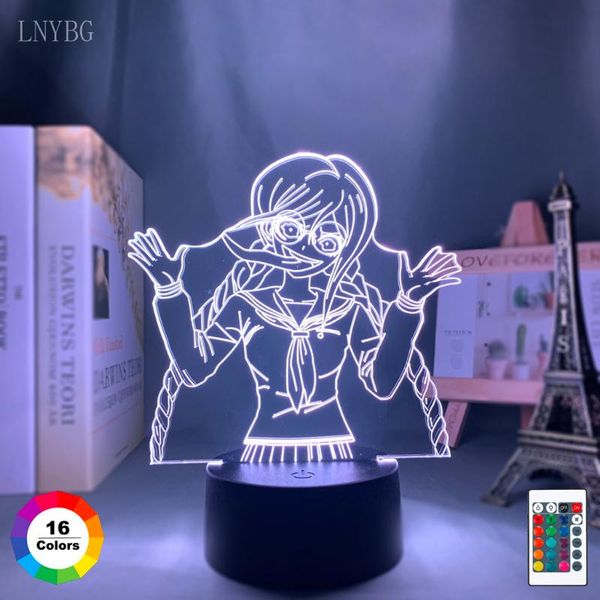 

night lights anime 3d led nightlight danganronpa toko fukawa figure light for kids child birthday gifts bedroom