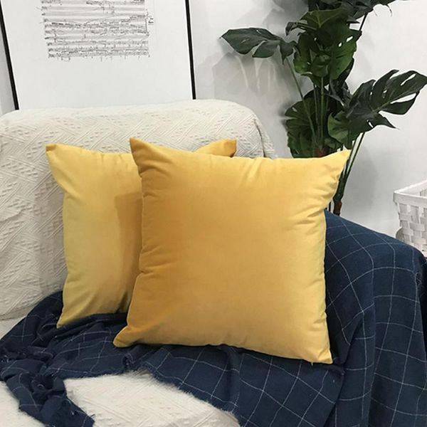 

cushion/decorative pillow 23 colors velvet cushion cover decorativer pillows case on the covers sofa decoration gray black blue room living