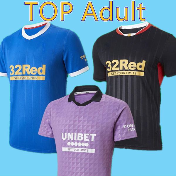 

2021 rangers soccer jerseys glasgow 2022 150th anniversary years defoe hagi barker morelos 21 22 football shirt 20 men kids kit thailand, Black;yellow