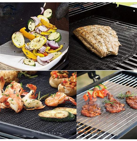 

tools & accessories reusable non-stick bbq grill mat baking portable outdoor picnic cooking barbecue oven tool heat resistance