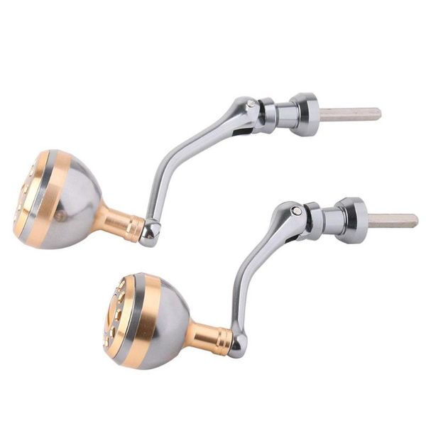 

metal fishing reel handle rocker arm s brand wheel folding stainless steel on for spinning baitcasting reels
