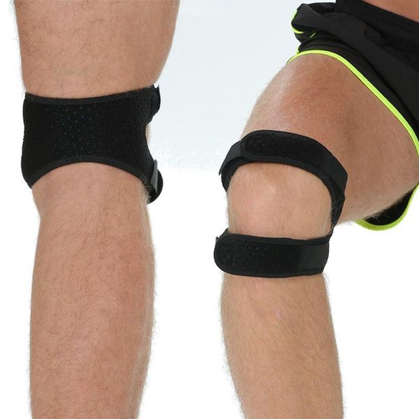 

patella band professional running ice bone men and women exercise protection knee joint kneepad elbow & pads, Black;gray