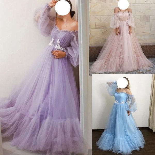 

casual dresses ladies dress slim one-shoulder mesh long-sleeved tutu skirt robe de soire mariage prom graduations vestido con tul, Black;gray