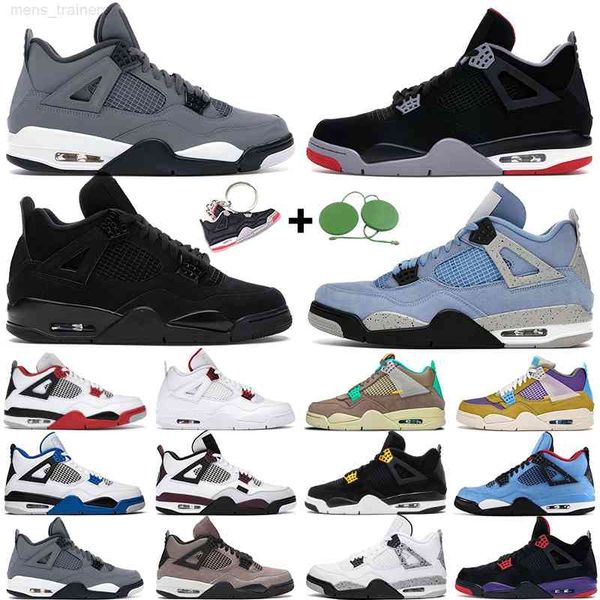

men women basketball shoes 4 4s desert moss university blue white oreo taupe haze black cat bred lemon pink toro bravo mens trainers sports
