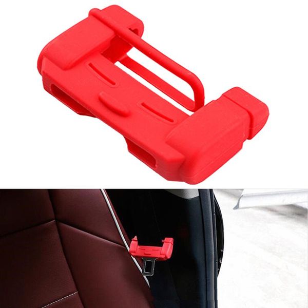 

safety belts & accessories 2pcs car accessory high elastic auto clip seat belt buckle cover silicone universal collision proof anti scratch