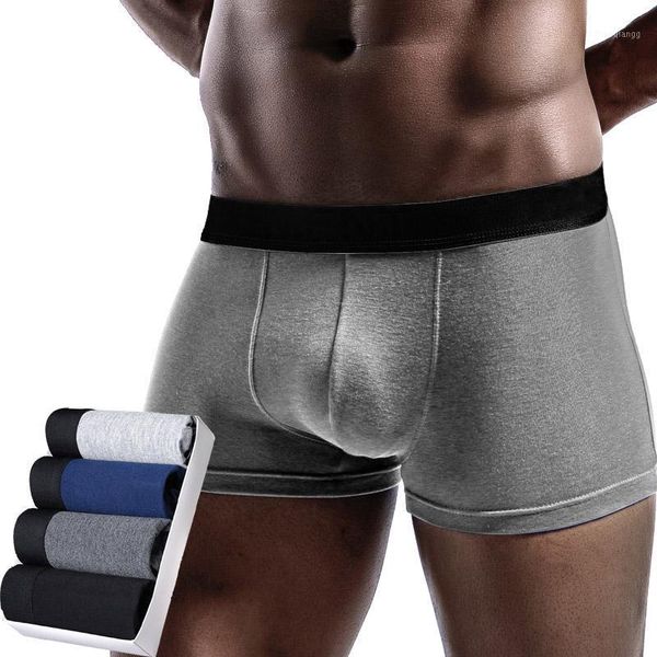

underpants 4pcs/lot boxers men modal underwear u convex men's panties comfort male mens boxershorts wholesale, Black;white