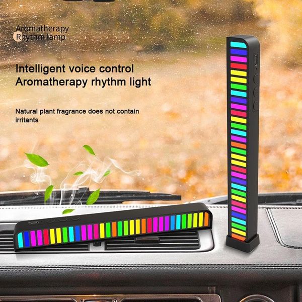 

strips led strip light sound control pickup rhythm music atmosphere rgb bar usb colorful lamp for car party