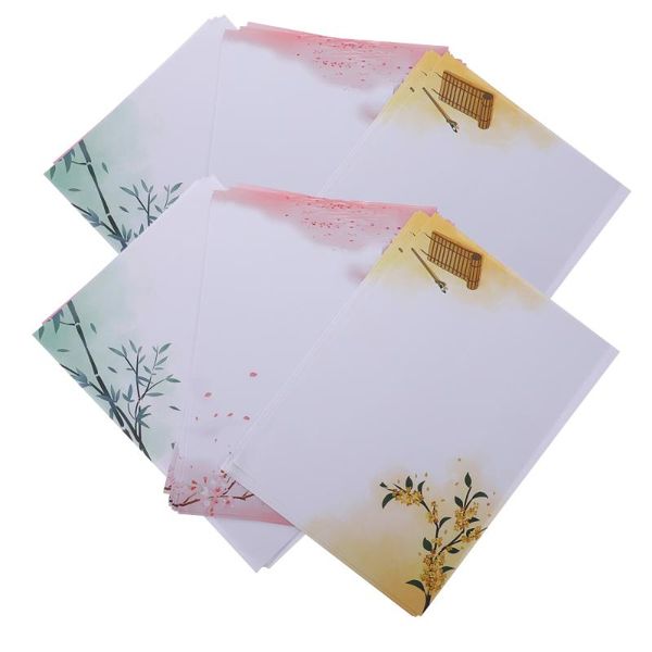 

30pcs printing letter paper creative floral style writing retro a4 gift wrap