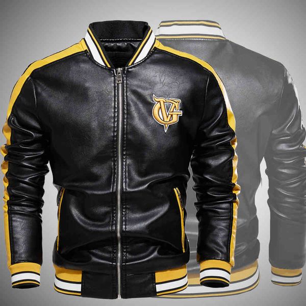 

men's outerwear jackets special leather jaet pu coat motorcycle suit modern tough man plush, Black;brown