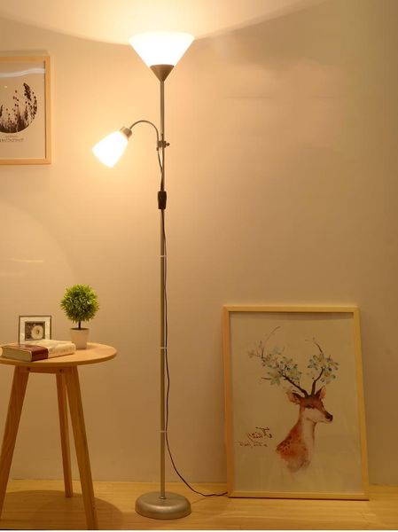 

selling pvc floor lamp 2 lights e27 reading standing for living room lamps