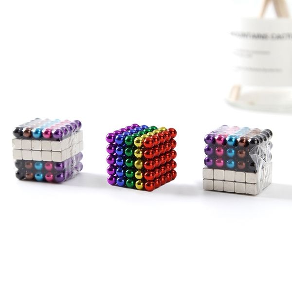 

kebarker 5mm125 color magnetic ball round square nd-fe-b magic iron bead
