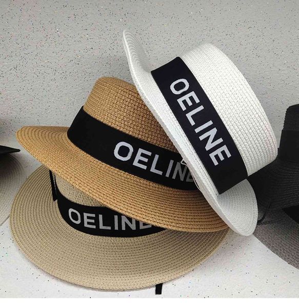 

cel british summer letters elegant travel sun hat, Black;white