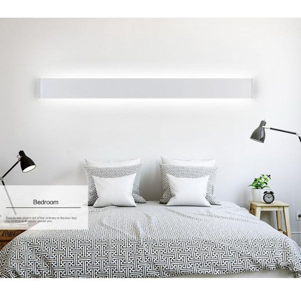

wall lamp [dbf]simple 6w 14w aluminum black/white 2835 smd led mirror for restroom/bathroom/bedroom/living room ac 220v