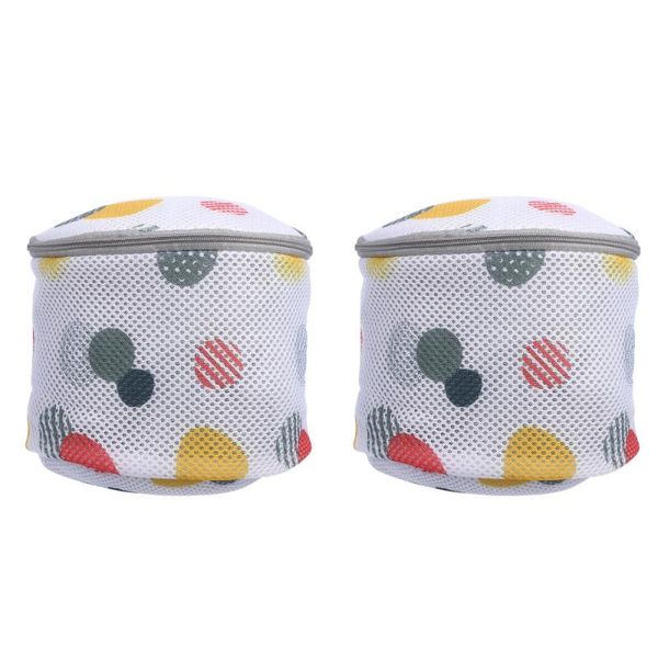 

laundry bags 2pcs travel bag reusable clothing washing mesh net with zipper