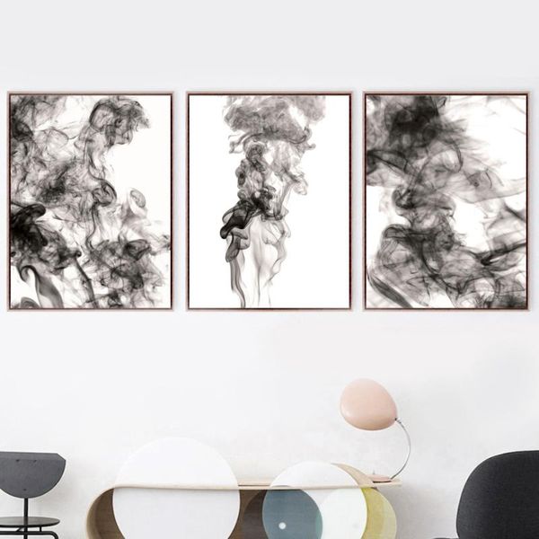 

paintings abstract ink painting wall art canvas nordic posters and prints black white picture for living room quadro decor