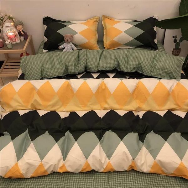 

bedding sets nordic set euro bedspread bed sheet and pillowcase  king size duvet cover stripe comforter