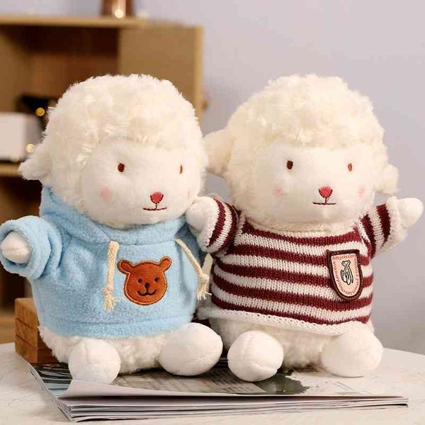 

cute net red american lamb plush toy alpaca dressing doll hand gift