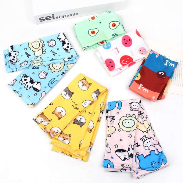 

ice silk sleeves summer children's cartoon primary school student ultraviolet ice silk long sleeve baby sunscreen black