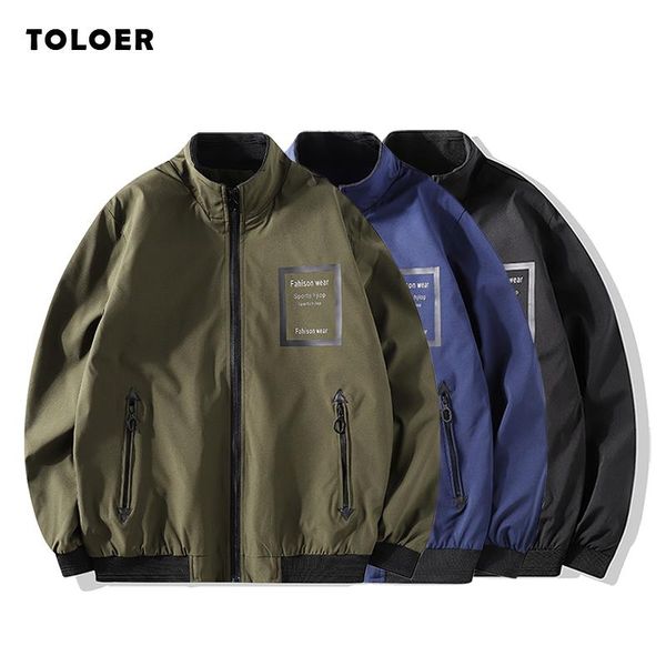 

men's jackets 2021 bomber jacket loose autumn winter men outerwear casual long sleeve jackes coat mens military armygreen 6xl, Black;brown