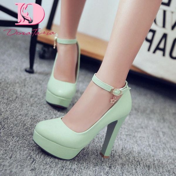 

dress shoes dora tasia 2021 large size 43 women pumps spike heels round toe platform spring/autumn, Black