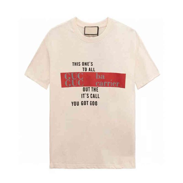 

high version correctly pass the tide check lovers' letter printed round neck short sleeve urban leisure os style t-shirt, White