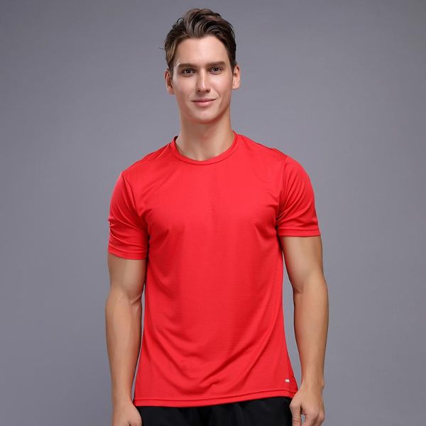 

quick drying running t shirt fitness tight short sleeve compression t-shirts men sport gym polyester jerseys, Black;blue