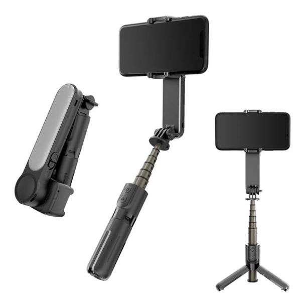 

selfie monopods wireless bluetooth stick handheld gimbal stabilizer mini tripod extendable monopod with fill light for ios android phone