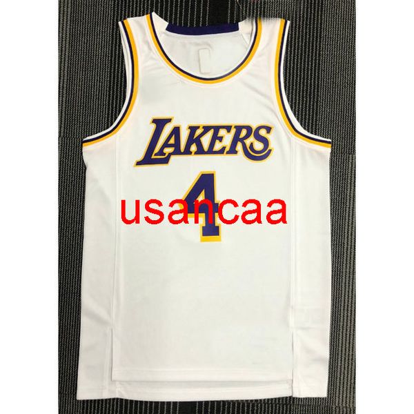 All Emelcodery 2 Styles 2022 Новый 4# Rondo Retro White 75th Basketball Jersey Настраивает мужские женщины молодежи Добавить любое число название XS-5XL 6xl Vest