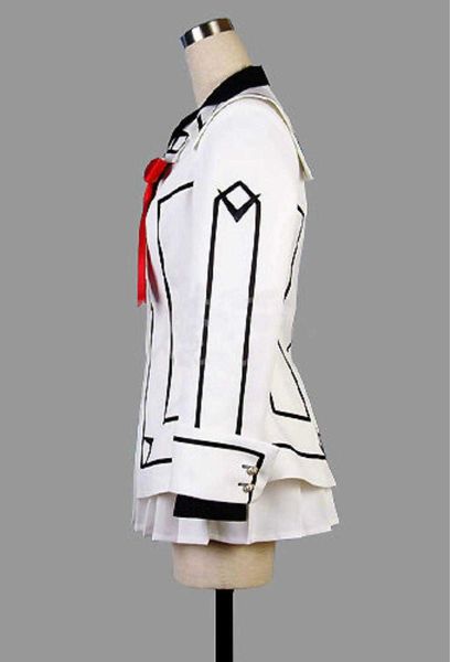 Vampire Knight Cosplay Kostüm Yuki oder Black Womens Cross White Dress Uniform Y0913