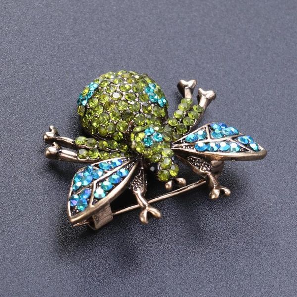 

pins, brooches fashion crystal brooch insect pin statement jewelry (yellow), Gray