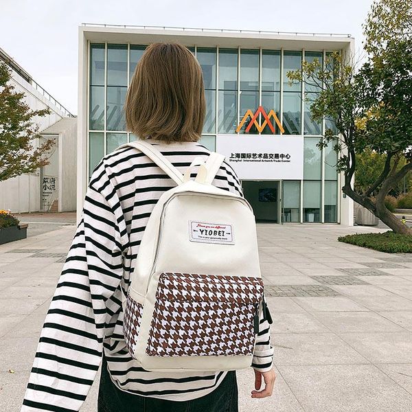 

backpack 2021 women's high school student travel leisure oxford cloth