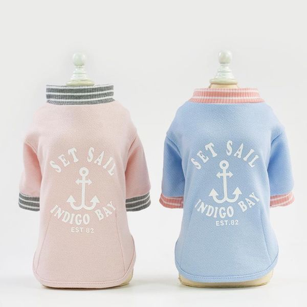 

dog apparel pet supplies clothes t-shirt spring and summer 19 sailor