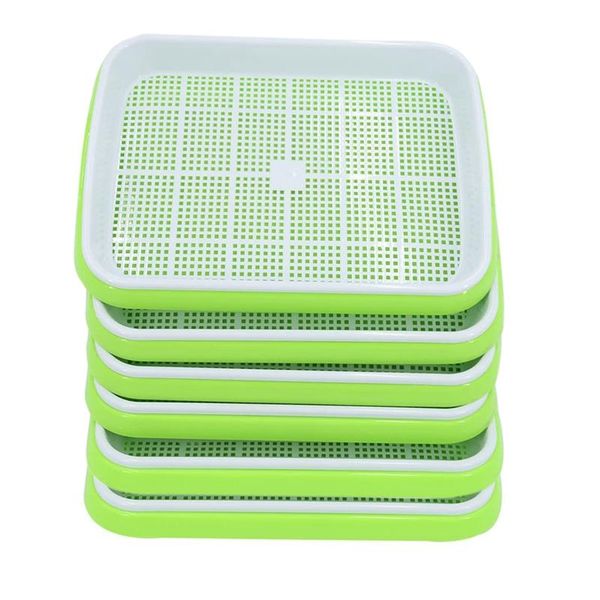 

planters & pots 6pcs seed sprouter trays germination tray hydroponics growing kits
