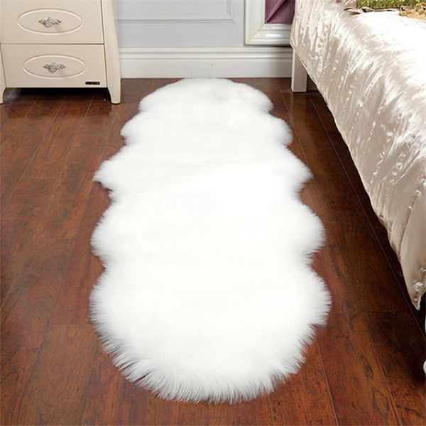 

45x120cm carpet artificial fur sheepskin hairy thick carpets bedroom living room decor soft shaggy rugs