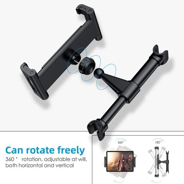 

interior decorations car rear pillow phone holder tablet stand seat headrest mounting bracket for 4-11/12.9 inch
