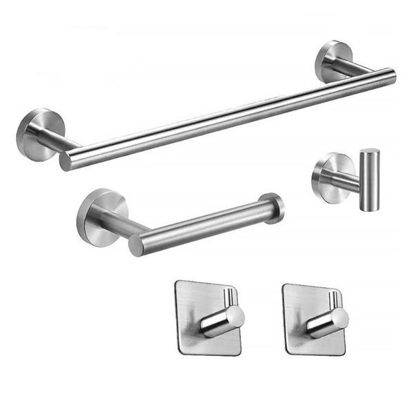 

bathroom hardware set accessories black robe hook towel rail bar rack shelf tissue paper holder toothbrush bath accessory