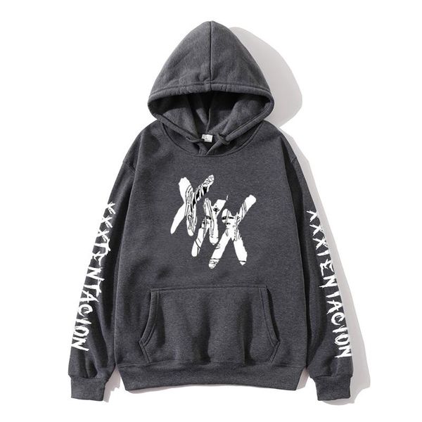 

men's hoodies & sweatshirts 2021 xxxtentacion men/women casual pullover streetwear sweatshirt sudadera hombre harajuku male hood crewne, Black
