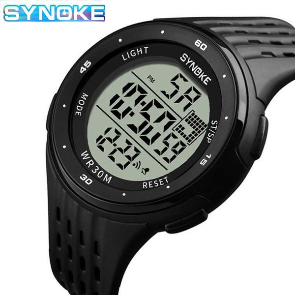 SYNOKE Running Sport Orologio da uomo Orologio elettronico militare Orologi digitali 30M Orologio da polso maschile impermeabile Montre Homme G1022 all'ingrosso