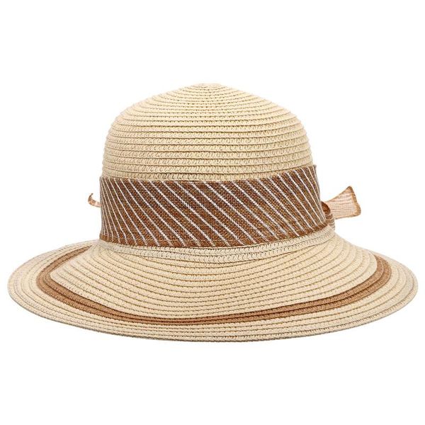 

outdoor hats 1pc beach hat large straw fashion bowknot decor seaside for lady women, Black;white