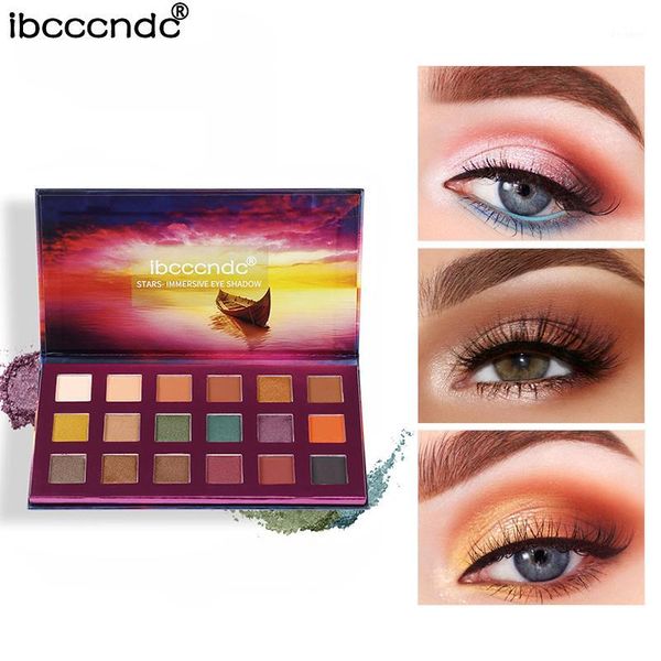

18 colors glitter eyeshadow makeup palette matte eye shadow shimmer shine diamond powder pigmented cosmetics1