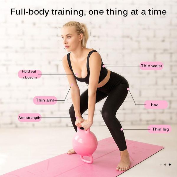 

yoga fitness kettle bell massage handle portable anti pressure dumbbell exercise ball sports balls