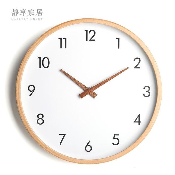 

wall clocks morden creative clock silent living room bedroom wood luxury watch home decor large kitchen